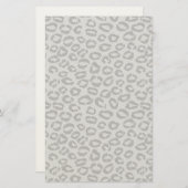 Papeterie Dentelle noire avec motif léopard blanc (Devant / Derrière)