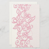 Papeterie Dentelle rouge (Devant / Derrière)