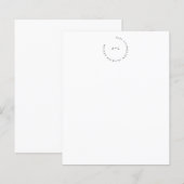 Papeterie d'entreprise avec logo monogramme minima (Devant / Derrière)