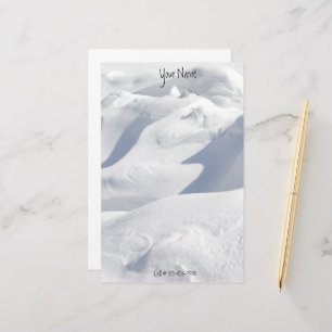 Papeterie Dents de neige et ombres Photographie personnalisé