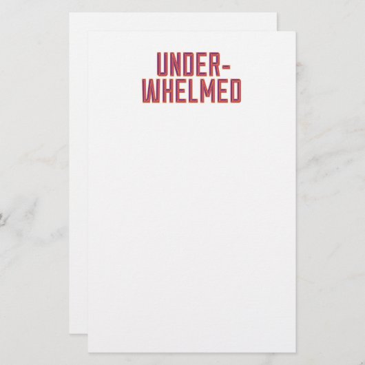 Papeterie Déprimé (Devant / Derrière)