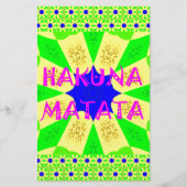 Papeterie Dernier Hakuna Matata magnifique design Extraordin (Devant)