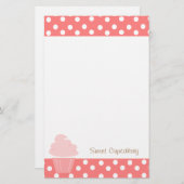 Papeterie Des Cupcakes Qui Se Façonnent Bien (Devant / Derrière)