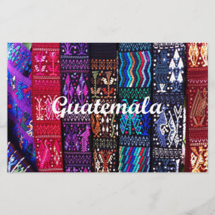 Papeterie Des dessins textiles guatémaltèques.