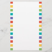 Papeterie Des rayures colorées rétro du bureau de (Dos)