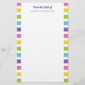 Papeterie Des rayures vives et colorées du bureau de (Devant)