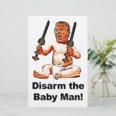 Papeterie Désarmer le bébé (Debout devant)