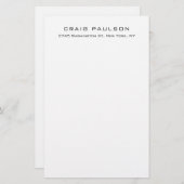 Papeterie Design classique simple minimaliste élégant (Devant / Derrière)