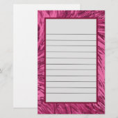 Papeterie Design en plumes roses (Devant / Derrière)