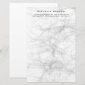 Papeterie Design Gris Minimaliste Moderne Professionnel (Devant / Derrière)