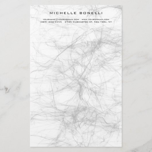 Papeterie Design Gris Minimaliste Moderne Professionnel (Devant)