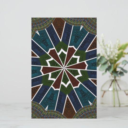 Papeterie Design inspiré de Sari avec détails complexes (Debout devant)