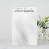 Papeterie Design Minimaliste Moderne Professionnel Gris (Debout devant)