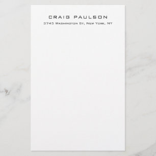Papeterie Design simple élégant minimaliste classique