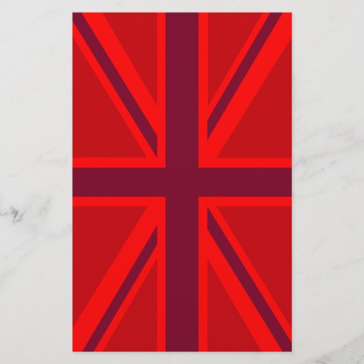Papeterie Design Union Jack à accent rouge (Devant)