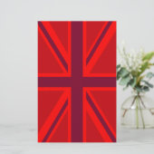 Papeterie Design Union Jack à accent rouge (Debout devant)