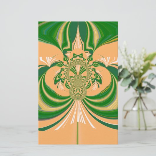 Papeterie Design vert jaune. (Debout devant)