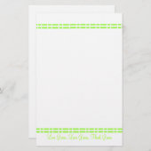 Papeterie Design vert moderne (Devant / Derrière)