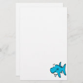 Papeterie dessin animé de requin souriant (Devant / Derrière)