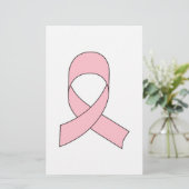 Papeterie Dessin de ruban rose (Debout devant)