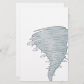 Papeterie Dessin de tornade (Devant / Derrière)