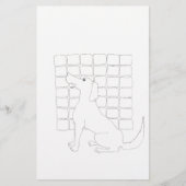 Papeterie Dessin original Chien chinois Année 2018 Sta (Devant)