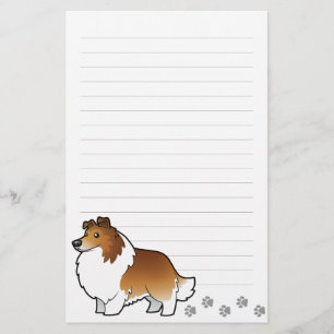 Papeterie Dessin sur Shetland Sheepdog / Collie