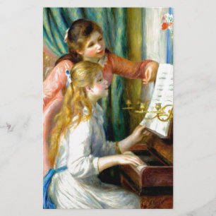 Papeterie Deux filles au piano - Pierre Auguste Renoir