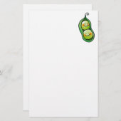 Papeterie Deux pois dans une cosse (Devant / Derrière)