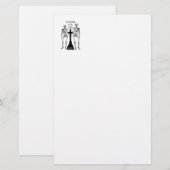 Papeterie Deux squelettes amoureux (Devant / Derrière)