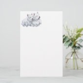 Papeterie Deux Terriers blancs de West Highland (Debout devant)