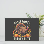 Papeterie Devinez Quoi ? Turquie Mais Thanksgiving Drôle (Debout devant)