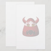 Papeterie Diable de maïs déplaisant (Devant / Derrière)