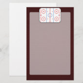 Papeterie Diagramme de la patinoire de la compagnie de hocke (Devant / Derrière)