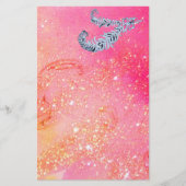 PAPETERIE DIAMOND FEATHERS EN MAGIQUE GOLD SPARKLES (Devant)