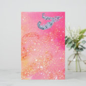 PAPETERIE DIAMOND FEATHERS EN MAGIQUE GOLD SPARKLES (Debout devant)