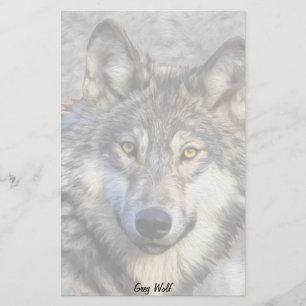 Papeterie Dignité du loup gris