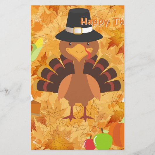 Papeterie dinde bon thanksgiving (Devant)