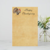 Papeterie Dinde d'action de la couleur complète (Debout devant)