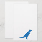 Papeterie Dinosaure bleu (Devant / Derrière)