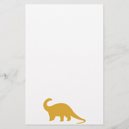 Papeterie Dinosaure jaune (Devant)