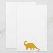 Papeterie Dinosaure jaune (Devant / Derrière)