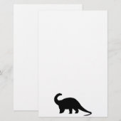Papeterie Dinosaure noir (Devant / Derrière)