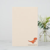 Papeterie Dinosaure rouge 0219 (Debout devant)