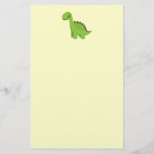 Papeterie Dinosaure vert mignon (Devant)