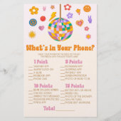 Papeterie Disco Retro 70's dans votre jeu de Baby shower de  (Devant)