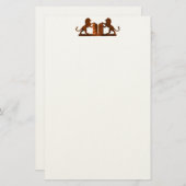 Papeterie Dix commandements et lions (Devant / Derrière)