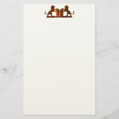 Papeterie Dix commandements et lions (Devant)