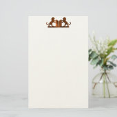 Papeterie Dix commandements et lions (Debout devant)