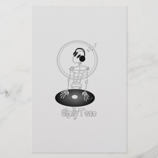 Papeterie DJ Skeleton (Devant)
